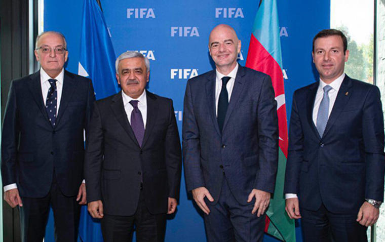 AFFA və FIFA prezidentləri Sürixdə görüşdülər