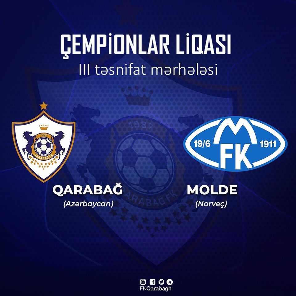 "Qarabağ"ın 3-cü mərhələdəki rəqibi müəyyənləşdi