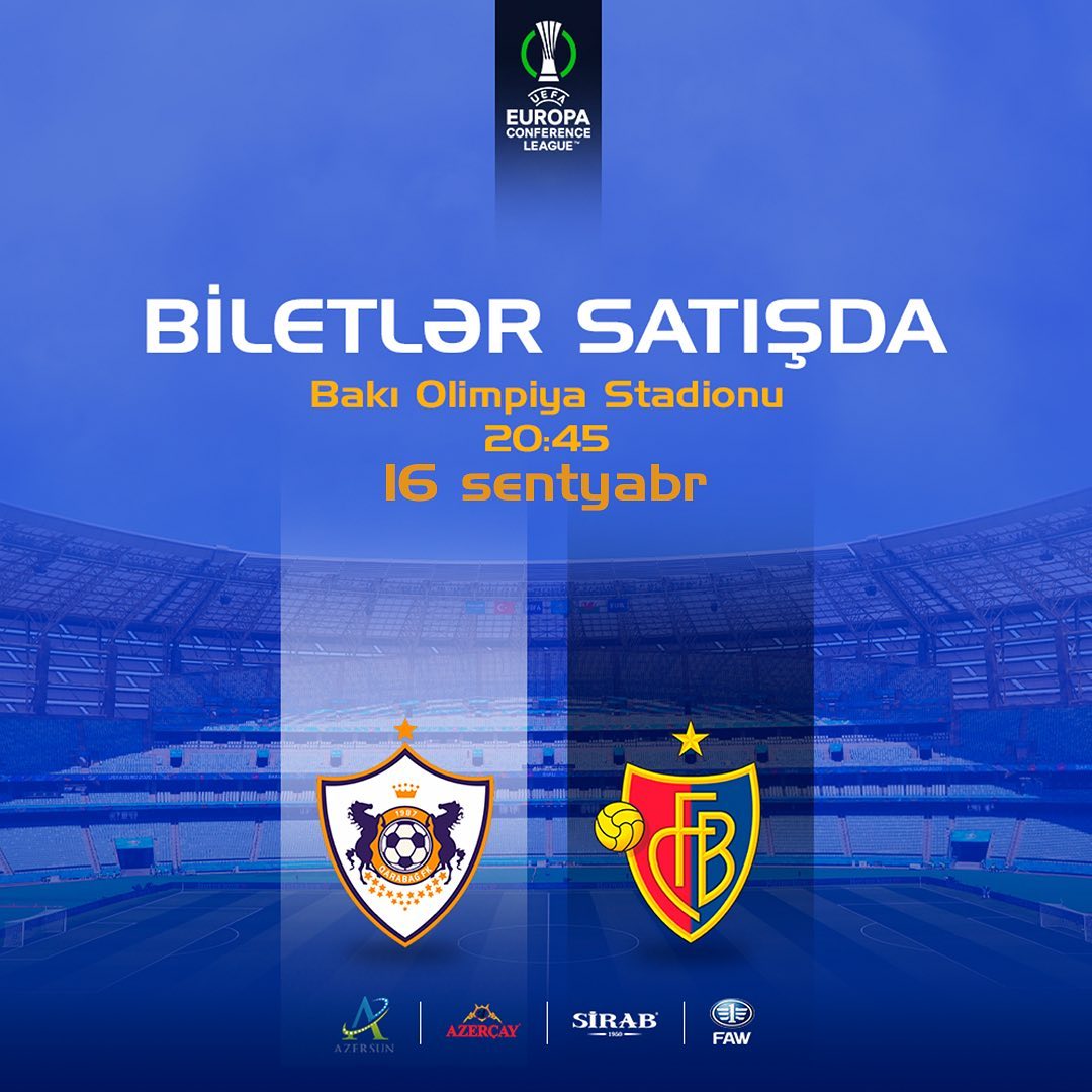 “Qarabağ” – “Bazel” oyununun biletləri satışa çıxarılıb