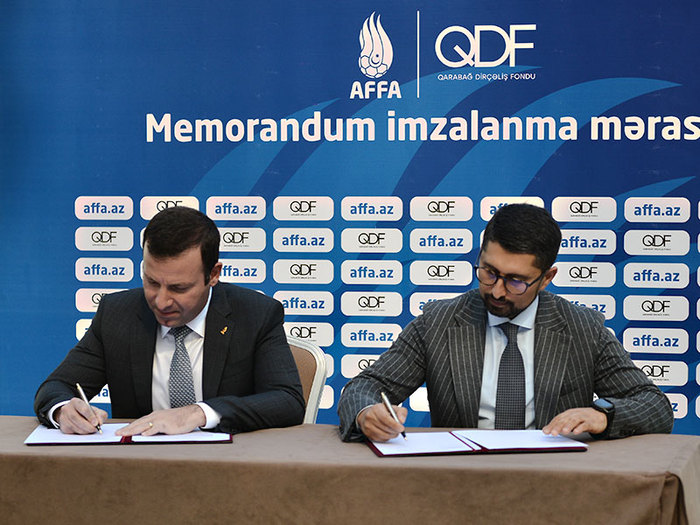 AFFA və Qarabağ Dirçəliş Fondu arasında Memorandum imzalanıb