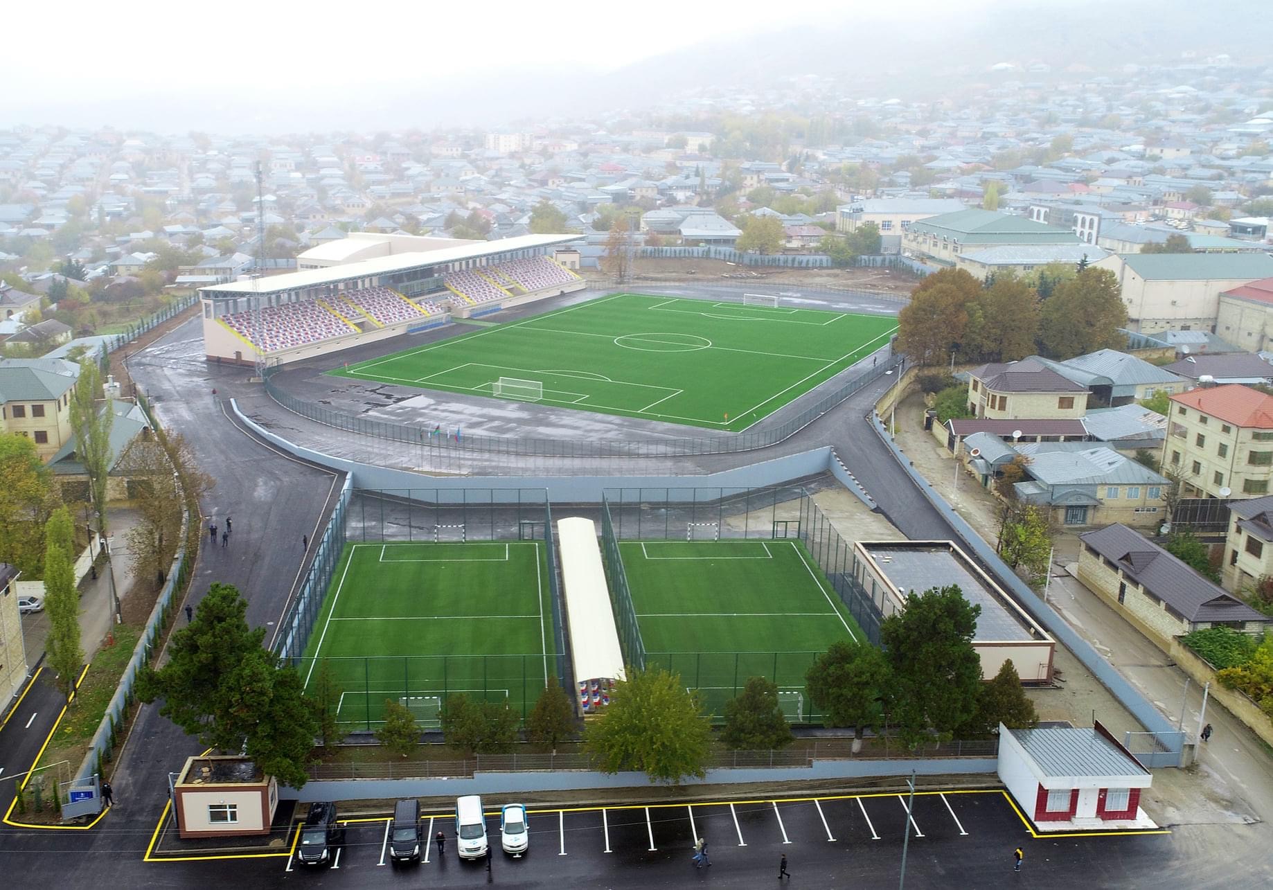 Şamaxı şəhər stadionunun açılışı olub - FOTO