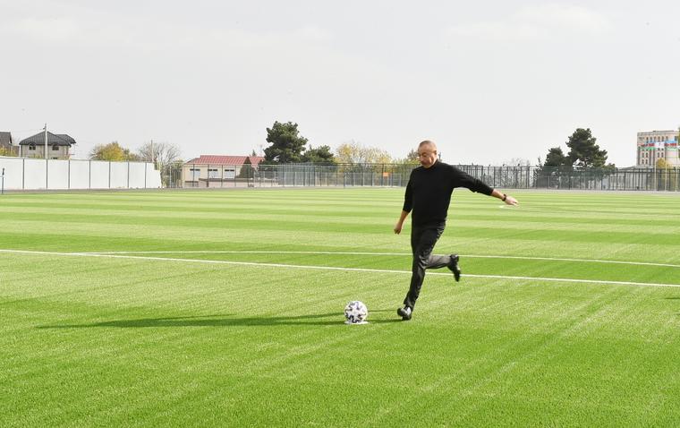 Şamaxı şəhər stadionunun açılışı olub - FOTO