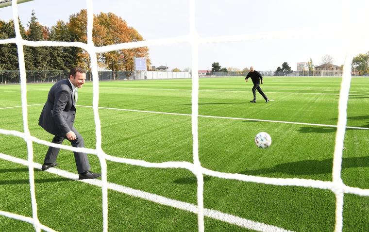 Şamaxı şəhər stadionunun açılışı olub - FOTO