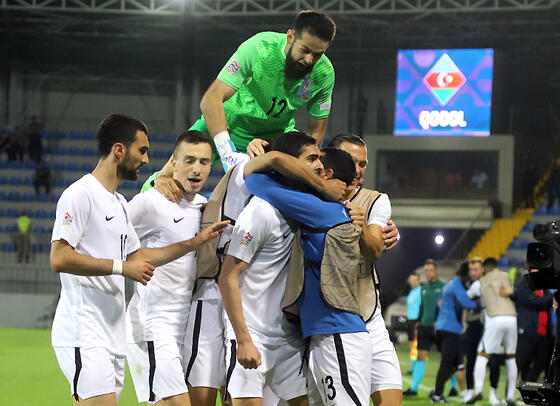 Azərbaycan millisi UEFA Millətlər Liqasında ilk qələbəsini qazandı