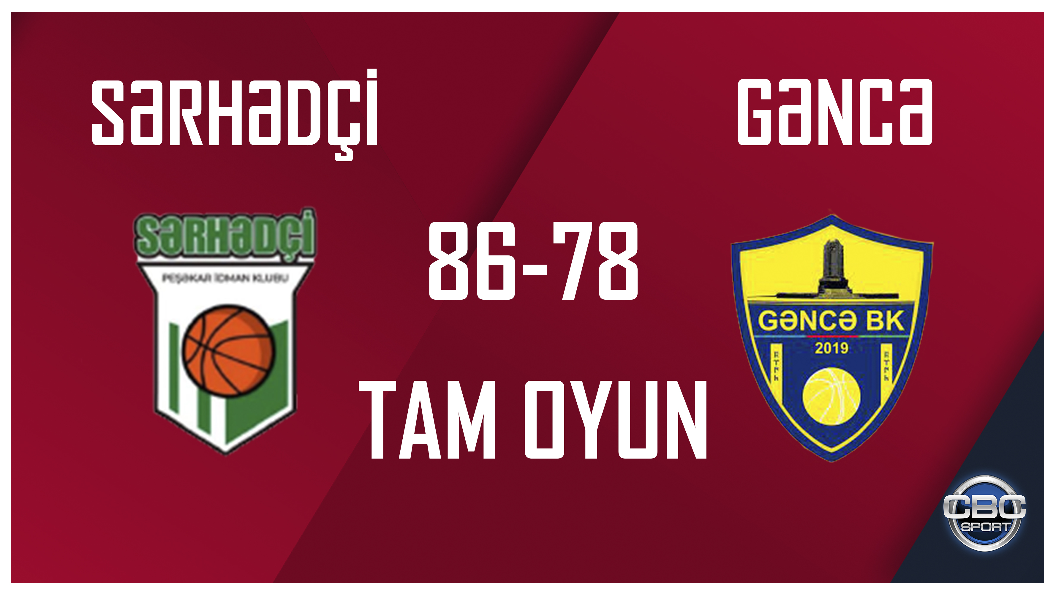 Sərhədçi 86:78 Gəncə | Azərbaycan Basketbol Liqası | TAM OYUN