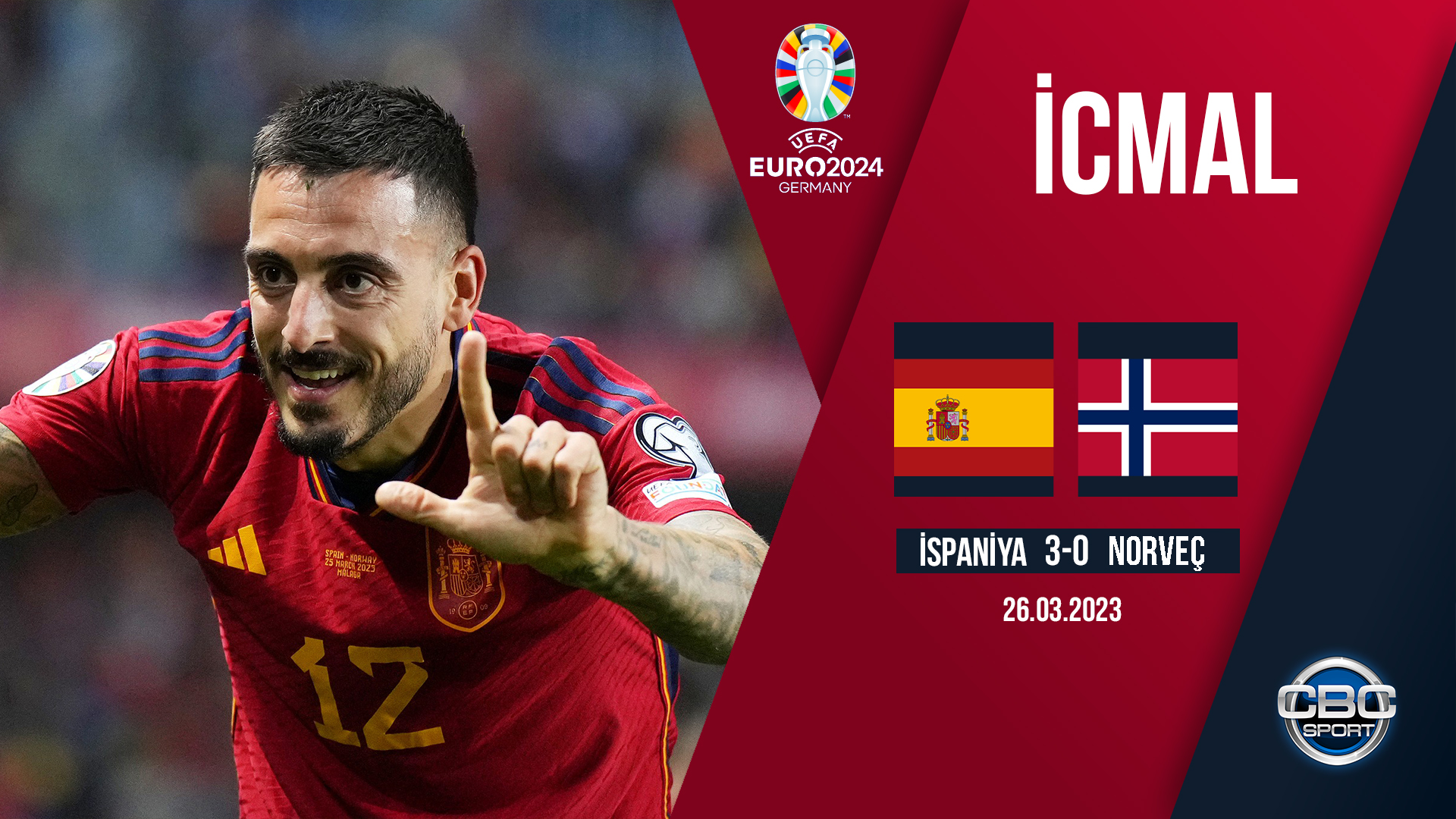 İspaniya 3:0 Norveç | AVRO-2024, seçmə mərhələ | İCMAL