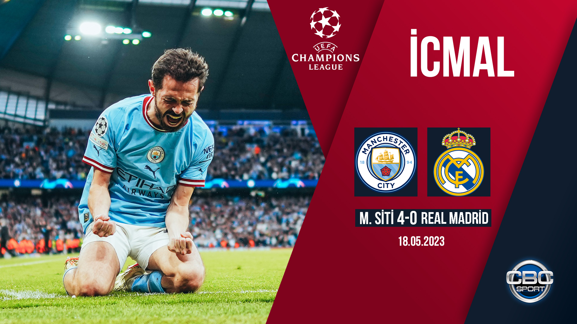 Mançester Siti 4:0 Real Madrid | UEFA Çempionlar Liqası, 1\2 final, cavab oyunu | İCMAL