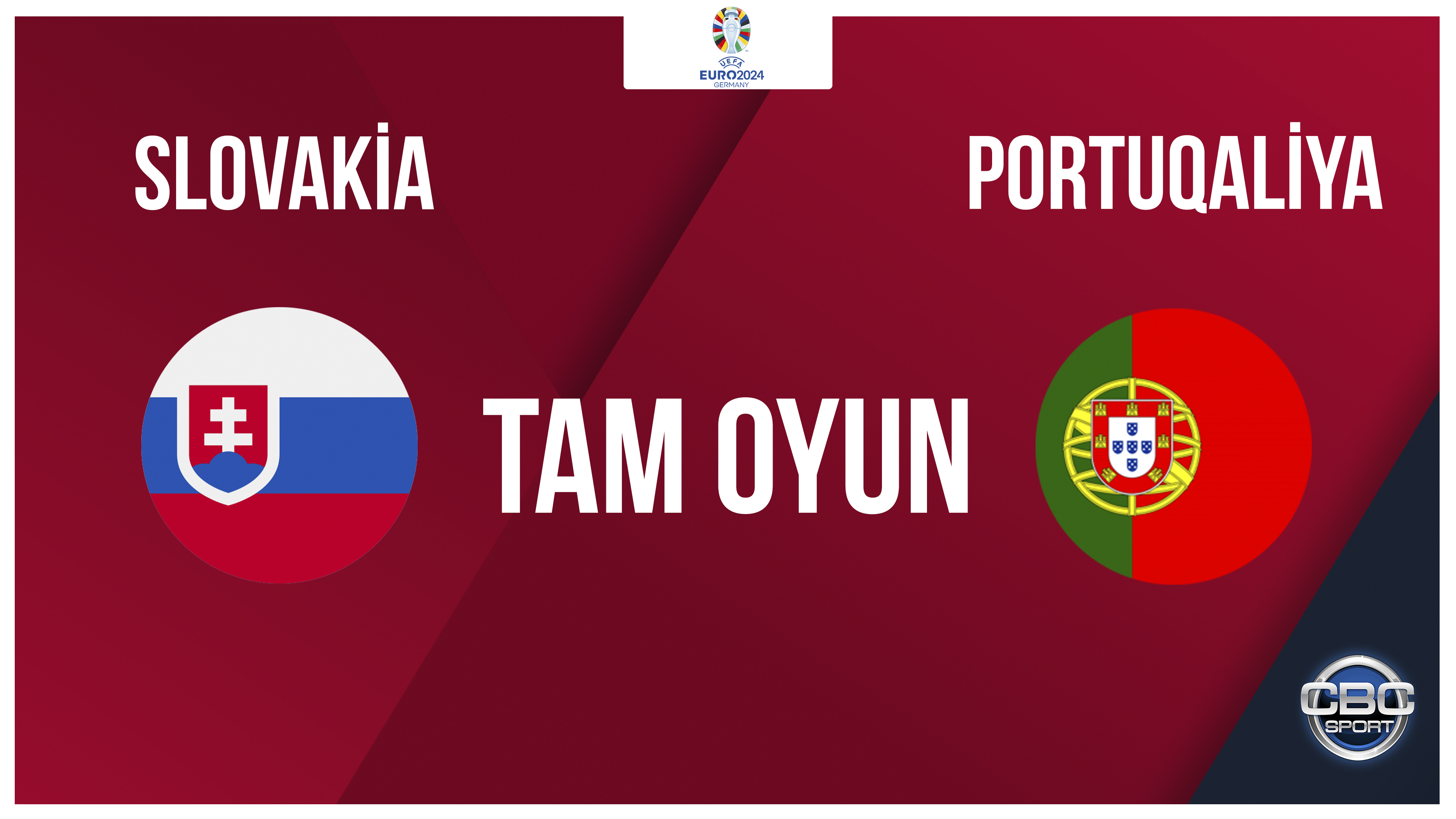 Slovakiya 0:1 Portuqaliya | Futbol, AÇ-2024, seçmə mərhələ | TAM OYUN
