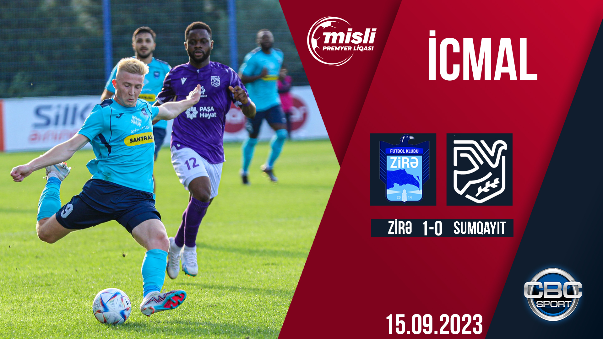 Zirə 1:0 Sumqayıt | Misli Premyer Liqası, 6-cı tur | İCMAL