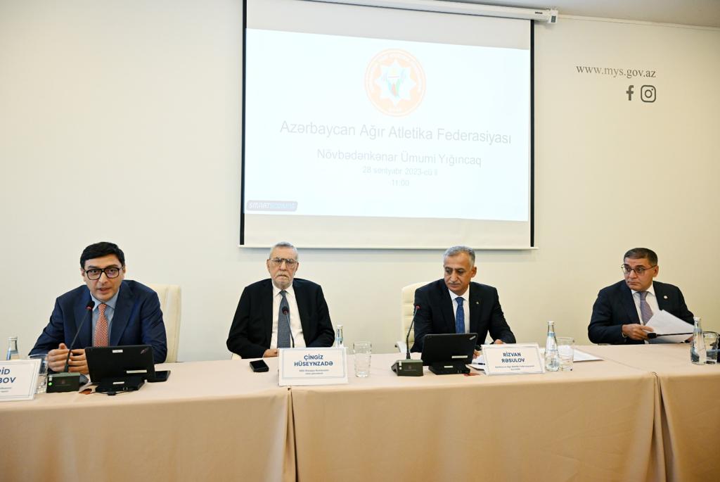 Azərbaycan Ağırlıqqaldırma Federasiyasının yeni prezidenti məlum oldu - FOTO
