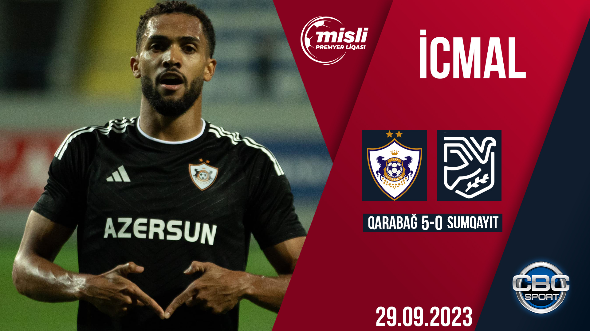 Qarabağ 5:0 Sumqayıt | Misli Premyer Liqası, 8-ci tur | İCMAL