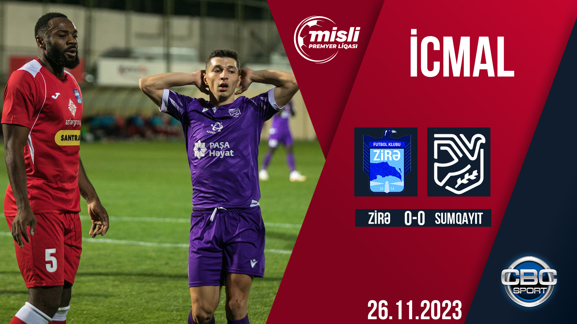 Sumqayıt 0:0 Zirə | Misli Premyer Liqası, 14-cü tur | İCMAL