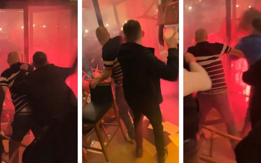 Fransalı azarkeşlər Çempionlar Liqası oyunundan əvvəl qonaq fanatlara hücum ediblər