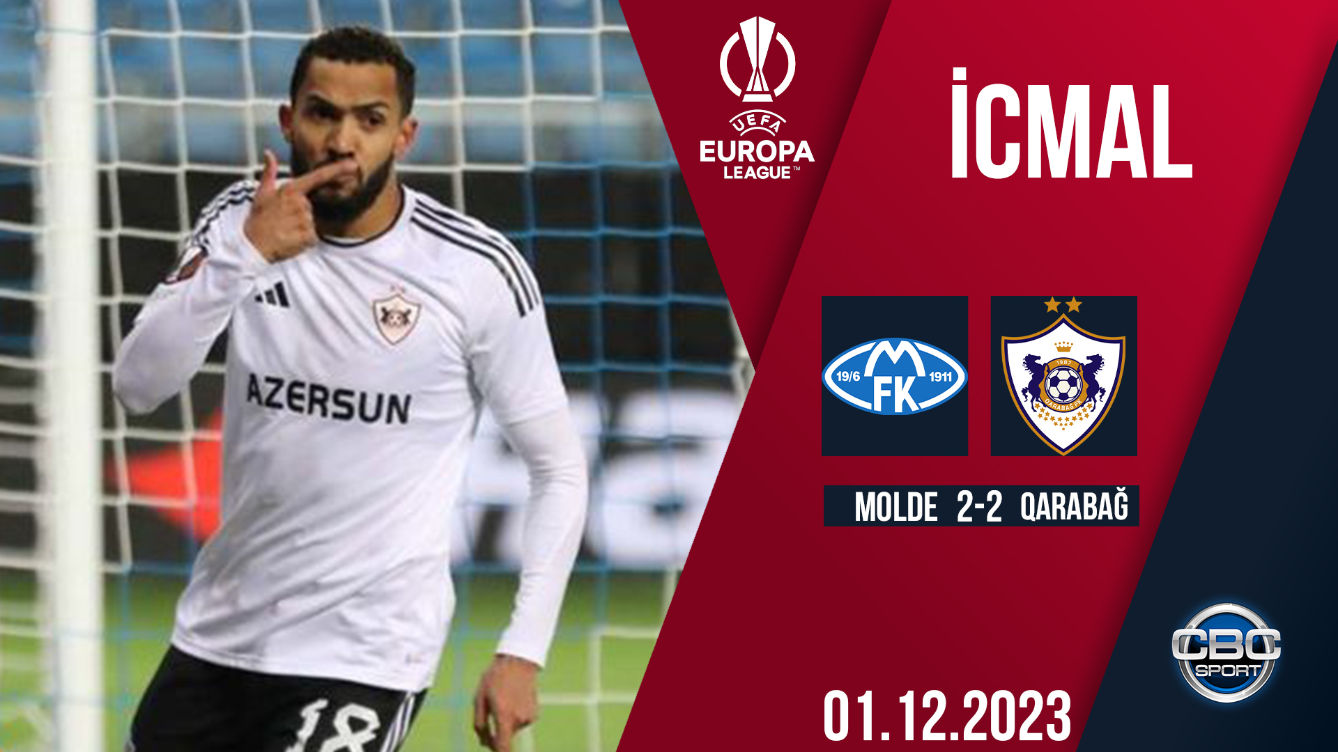 Molde 2:2 Qarabağ | UEFA Avropa Liqası | İCMAL