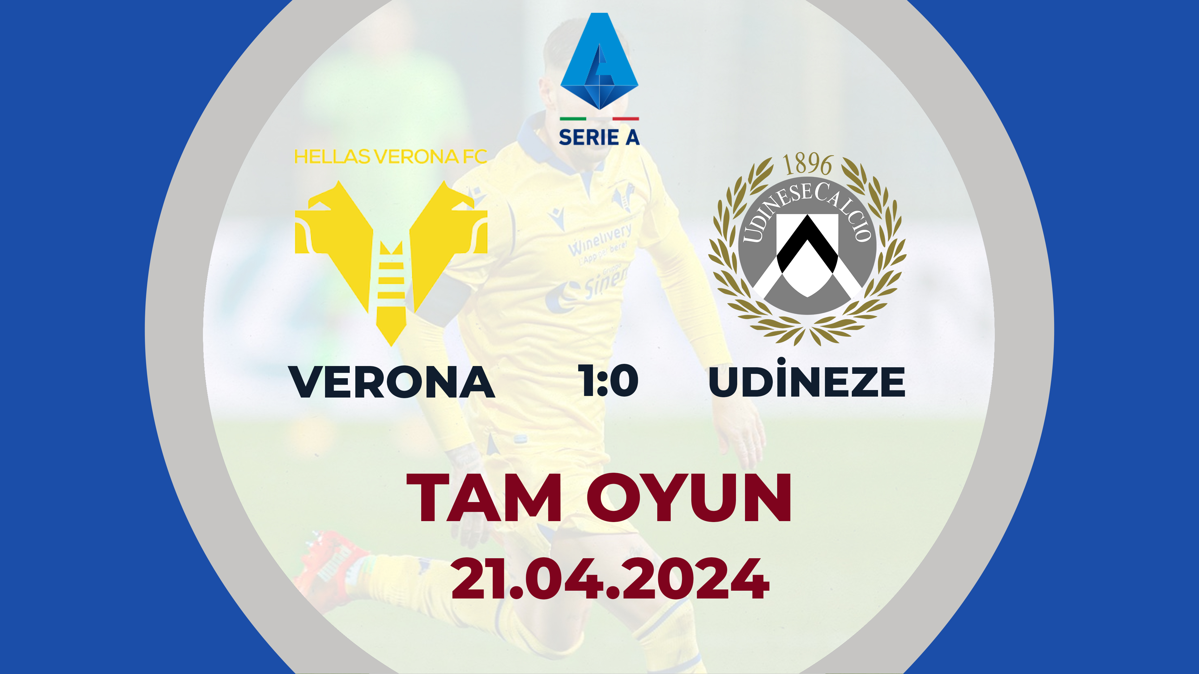 Verona 1:0 Udineze | İtaliya A Seriyası, 33-cü tur | TAM OYUN