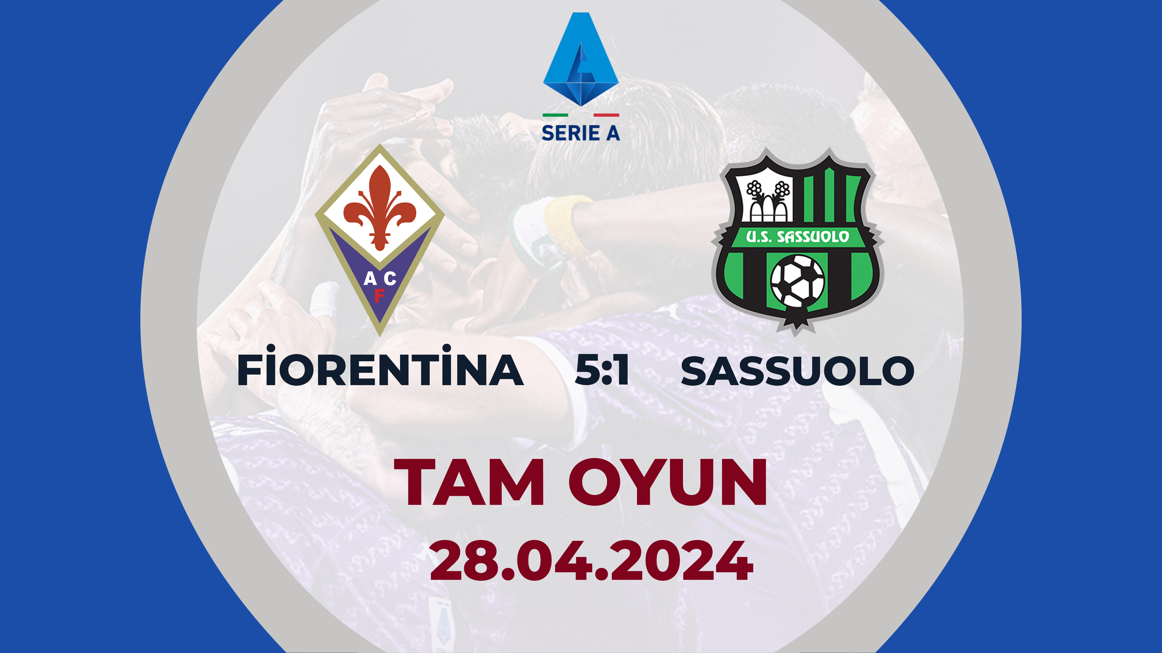 Fiorentina 5:1 Sassuolo | İtaliya A Seriyası, 34-cü tur | TAM OYUN