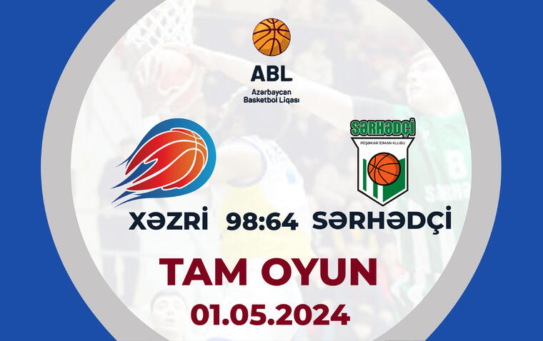 Xəzri 98:64 Sərhədçi | Basketbol, Azərbaycan Basketbol Liqası, 1/4 final | TAM OYUN