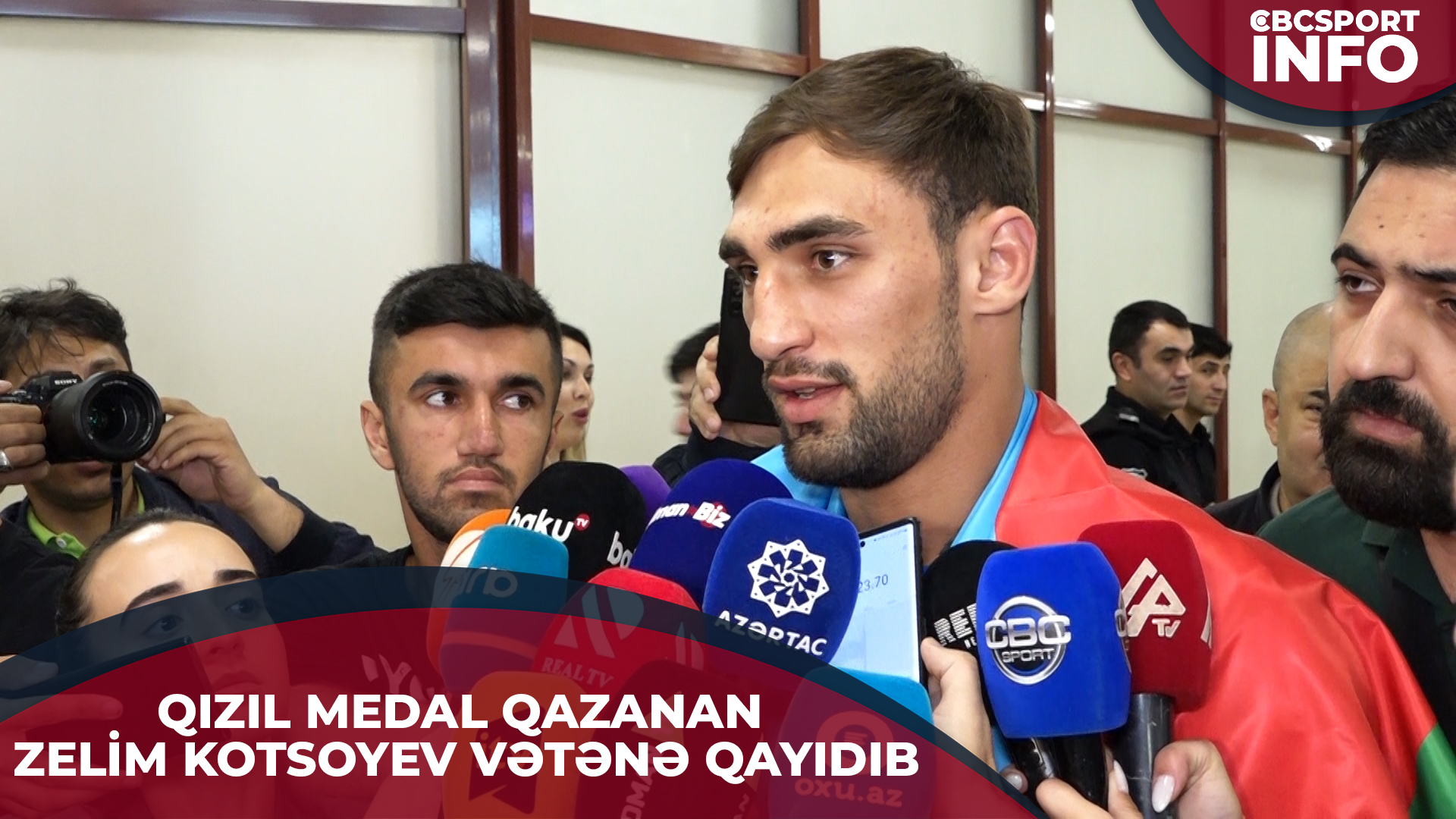 TARİXİ UĞUR ƏLDƏ EDƏN ZELİM KOTSOYEV VƏTƏNƏ GERİ DÖNÜB | CBC SPORT İNFO