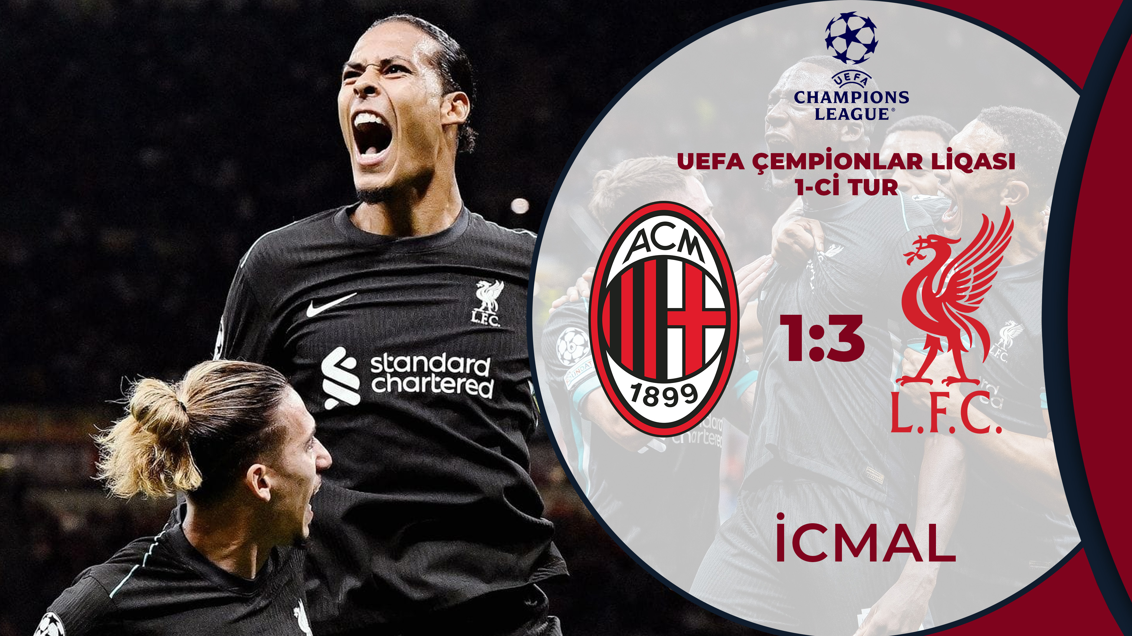 Milan 1:3 Liverpul | UEFA Çempionlar Liqası | İCMAL