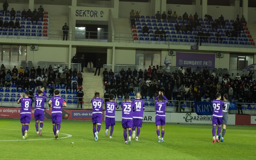 “Sumqayıt” Azərbaycan çempionatlarında 70-ci ev qələbəsini əldə edib