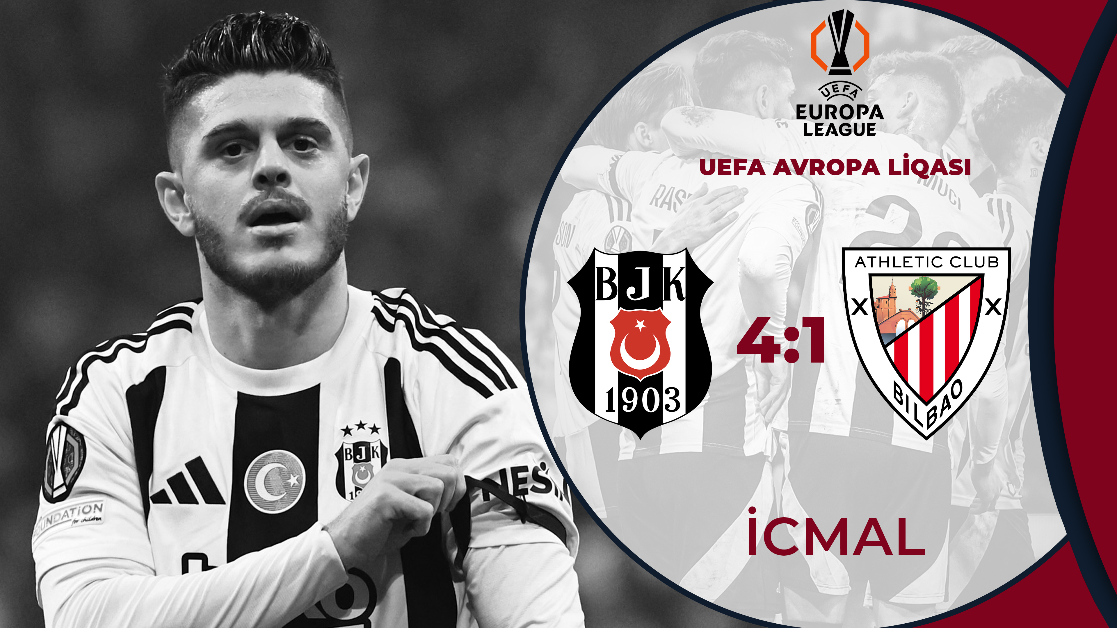 Beşiktaş 4:1 Atletik Bilbao | UEFA Avropa Liqası | İCMAL
