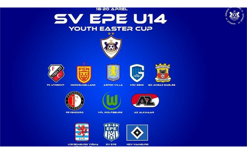 "Qarabağ"ın U-14 komandası Niderlandda beynəlxalq turnirdə iştirak edəcək