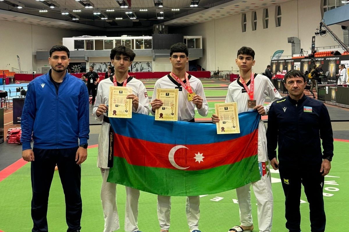 Taekvondoçularımız Prezident Kubokunda 3 medal qazanıblar
