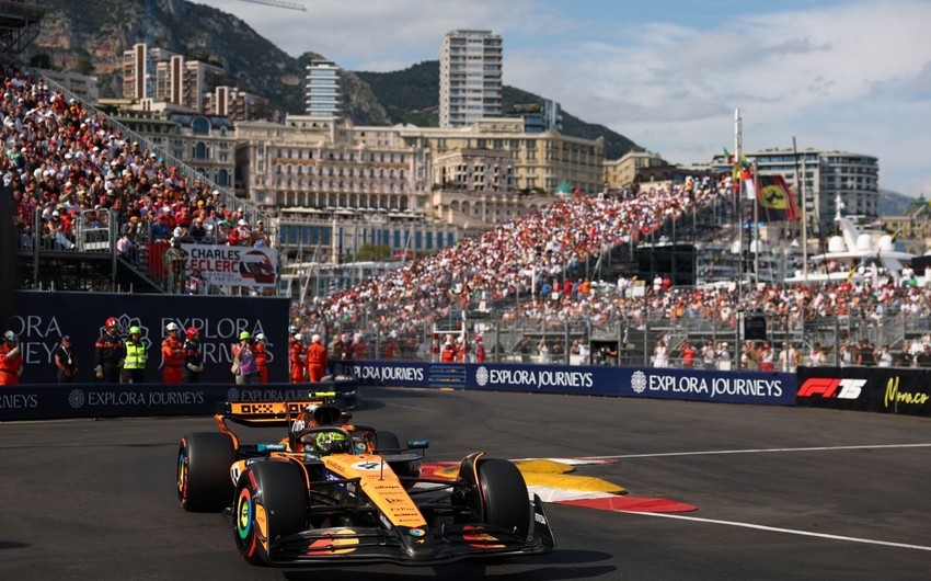 "Formula 1" üzrə Monako Qran-prisinin sıralama turunda ən yaxşı nəticəni Lando Norris göstərib