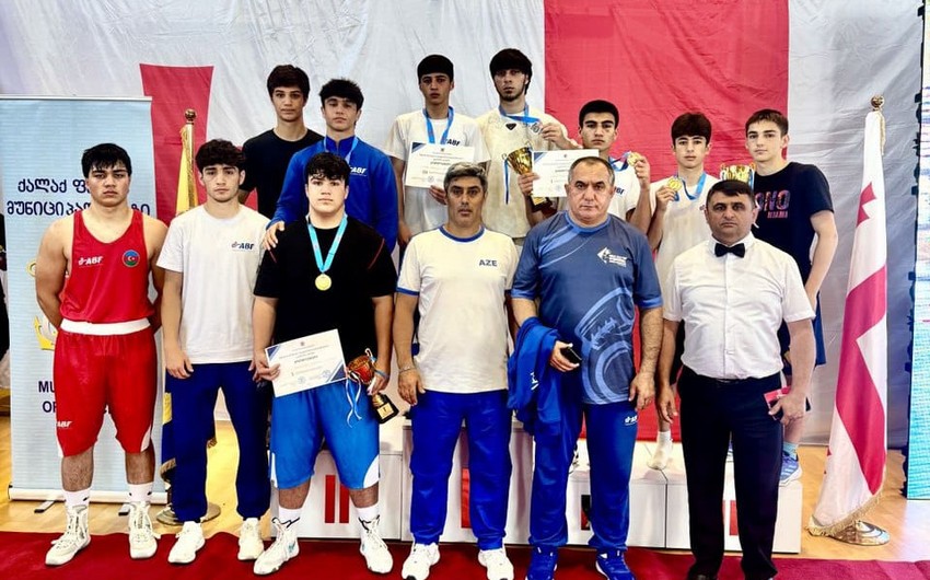 Boksçularımız Gürcüstanda keçirilən beynəlxalq turnirdə 7 medal qazanıblar