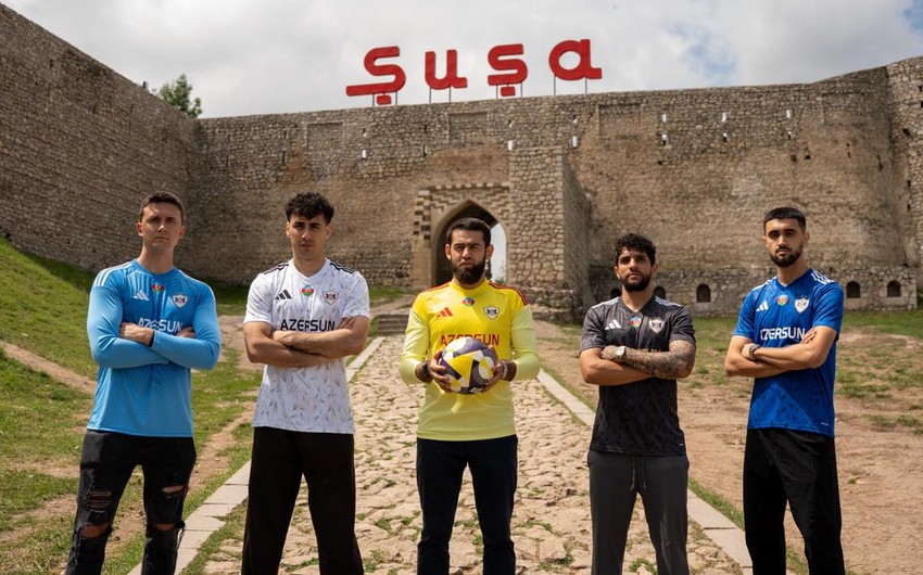 "Qarabağ" klubu Şuşada yeni formalarını təqdim edib