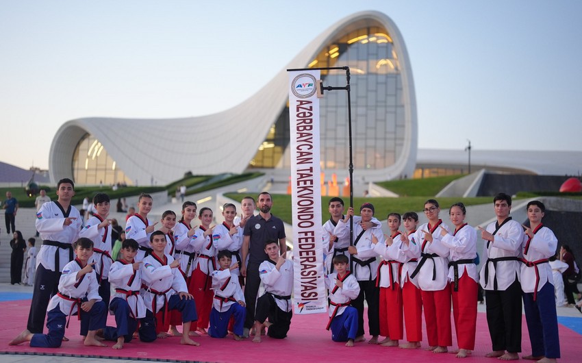Bakıda taekvondo millisinin üzvlərinin nümunəvi çıxışları baş tutub